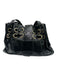 Jimmy Choo Black Patent Leather Gold hardware Logo Lock Clasp Bucket Bag Black / Medium