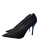 Zara Basic Shoe Size 40 Black Fabric Pointed Toe Lace Overlay Stiletto Shoes Black / 40