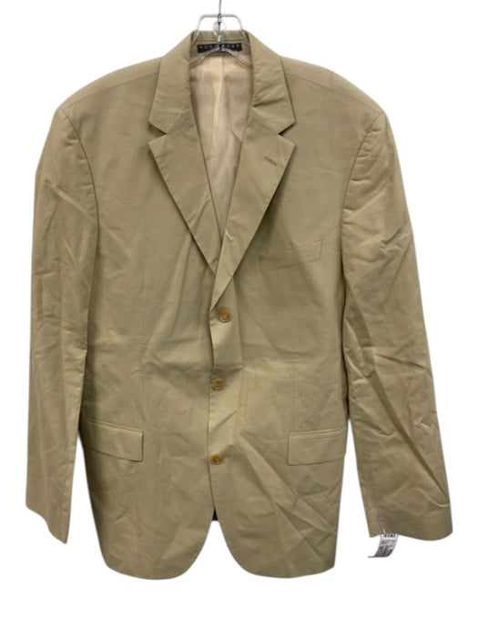 Hugo Boss Off White Cotton Blend Solid 3 button Men's Blazer Off White / 42L