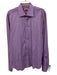 Thomas Pink Size 17.5 Blue & Pink Cotton Striped Button Up Long Sleeve Shirt Blue & Pink / 17.5
