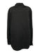 Prada Size 17.5 Black Cotton Solid Button Up Spread Collar Long Sleeve Shirt Black / 17.5