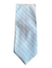 Burberry Silver Silk Striped Men's Ties Silver