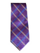 Burberry Magenta & Blue Prnt Silk Lines Men's Ties Magenta & Blue Prnt