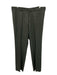 Prada Size 56 Gray Wool Solid Dress Men's Pants Gray / 56