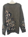 PRPS Size Large Green, Blue, Beige Viscose Blend Long Sleeve Floral Cardigan Green, Blue, Beige / Large