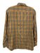 Burberrys Size 6 Beige, Red, Black Long Sleeve Plaid Button Front Collar Top Beige, Red, Black / 6