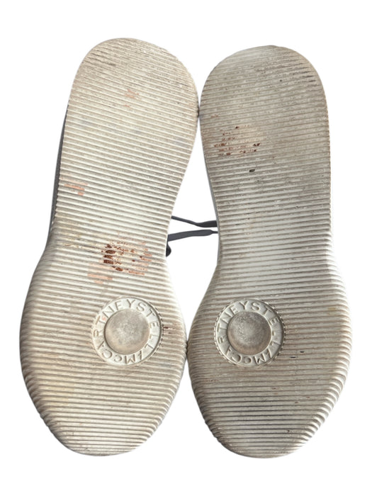 Stella McCartney Shoe Size 37 White Leather Suede Gold detail Low Top Sneakers White / 37