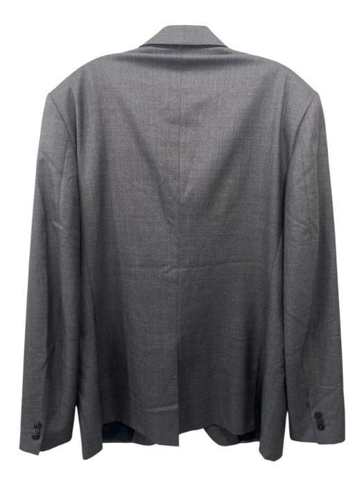 Prada Gray Wool Solid 3 button Men's Blazer Gray / 56R