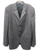 Prada Gray Wool Solid 3 button Men's Blazer Gray / 56R