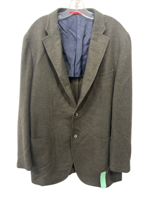 Isaia Olive Green & Multi Cashmere 2 Button Men's Blazer Olive Green & Multi / 56