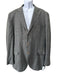 Brunello Cucinelli Gray & Multi-Color Linen Blend Plaid 3 button Men's Blazer Gray & Multi-Color / 56