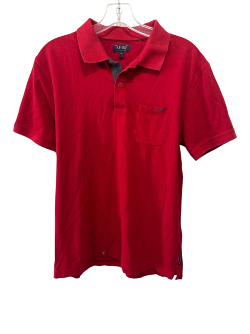Armani Jeans Size XL Red Cotton Solid Polo Men's Short Sleeve Red / XL