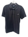 Armani Jeans Size XL Black & White Cotton Solid Polo Men's Short Sleeve Black & White / XL