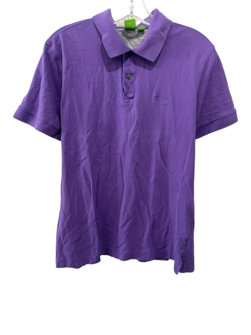 Boss Size XL Purple Solid Polo Men's Short Sleeve Purple / XL