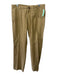 Incotex Size 36 Brown Cotton Solid Men's Pants Brown / 36