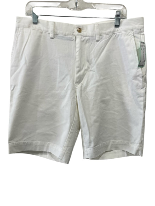 Polo Size 34 White Cotton Solid Men's Shorts White / 34
