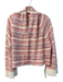 Moth Size XS Pink & Multi Cotton Collar Knit Stripe Short Jacket Pink & Multi / XS