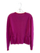 Veronica Beard Size XS Purple Merino Wool Red Trim Long Sleeve Round Neck Top Purple / XS