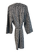 Vince Size Small Gray & Black Wool Blend Open Front Belt Dotted Sweater Coat Gray & Black / Small