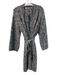 Vince Size Small Gray & Black Wool Blend Open Front Belt Dotted Sweater Coat Gray & Black / Small