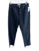 DAZE Size 28 Black Cotton Blend Straight Leg Raw Hem 5 Pocket Jeans Black / 28