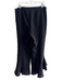 Cinq a Sept Size 8 Black Triacetate Blend Side Zip Ruffle Hem Flat Front Pants Black / 8