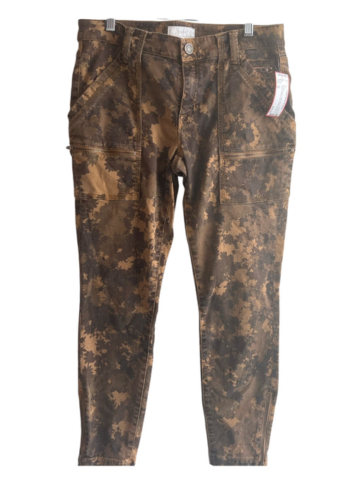 Joie Size 30 Brown & Gray Cotton Blend Mid Rise 4 Pocket Skinny Camo Jeans Brown & Gray / 30