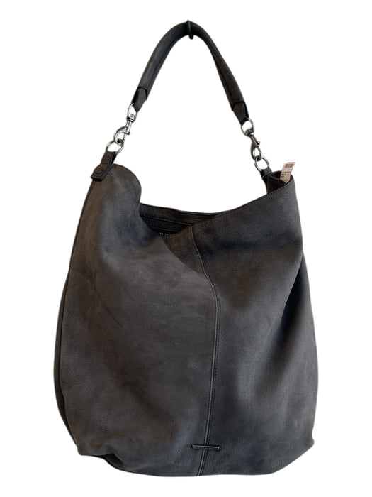 Rebecca Minkoff Elephant Grey Leather Silver Hardware Top Handle Zip closure Bag Elephant Grey / M