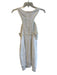 Maeve Size 8 White Cotton Round Neck Sleeveless Back Zip Eyelet Lace Dress White / 8
