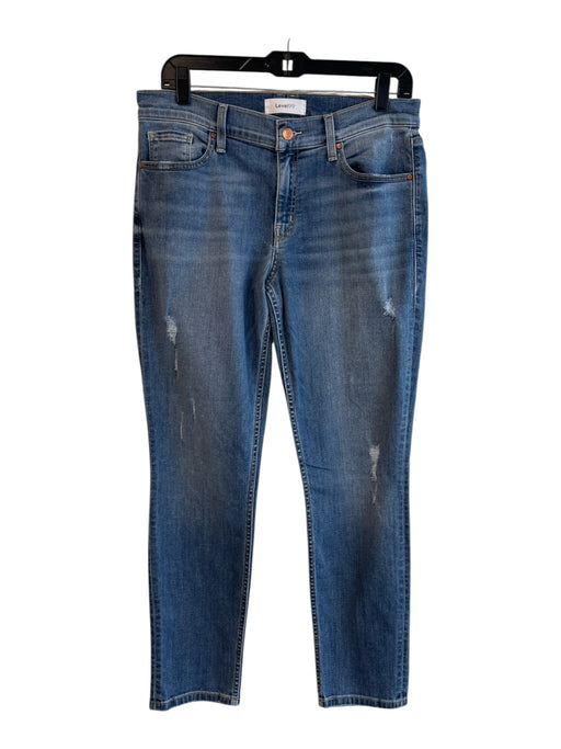 Level 99 Size 28 Medium Wash Cotton Blend High Rise Distressed Jeans Medium Wash / 28