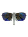 Maui Jim Silver Metal Aviator Square Tortoiseshell Detail Sunglasses Silver