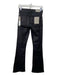 Hudson Size 25 Black Cotton Blend Coated High Rise Bootcut Pants Black / 25