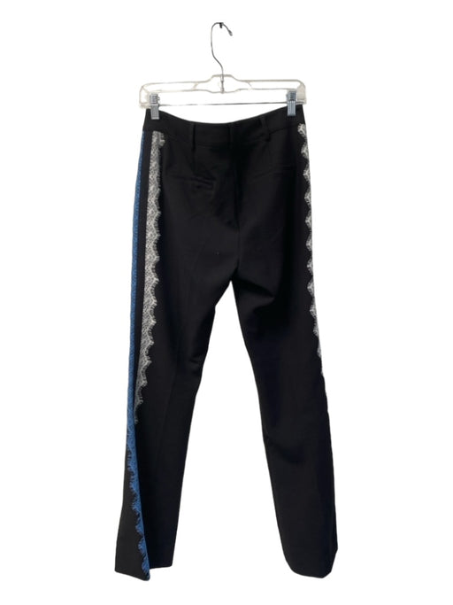 Veronica Beard Size 6 Black, Blue & White Polyester Blend High Waist Flare Pants Black, Blue & White / 6