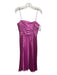 AMUR Size 10 Pink Polyester Spaghetti Strap Pleated Gathered Midi Gown Pink / 10