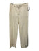 Stella McCartney Size 40 Cream White Wool High Rise Center Pleat Trouser Pants Cream White / 40