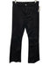 AG Size 29 Black Cotton Denim Center Pleat High Rise Boot Cut Jeans Black / 29