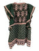 Sea New York Size 6 Green, Red, White Cotton Blend Flutter Cap sleeve V Neck Top Green, Red, White / 6