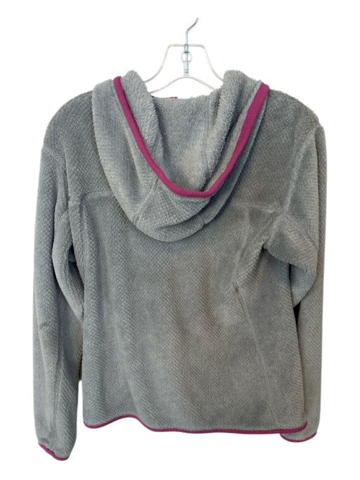 Patagonia Size M Gray & Purple Polyester Hood Snap buttons Athletic Jacket Gray & Purple / M