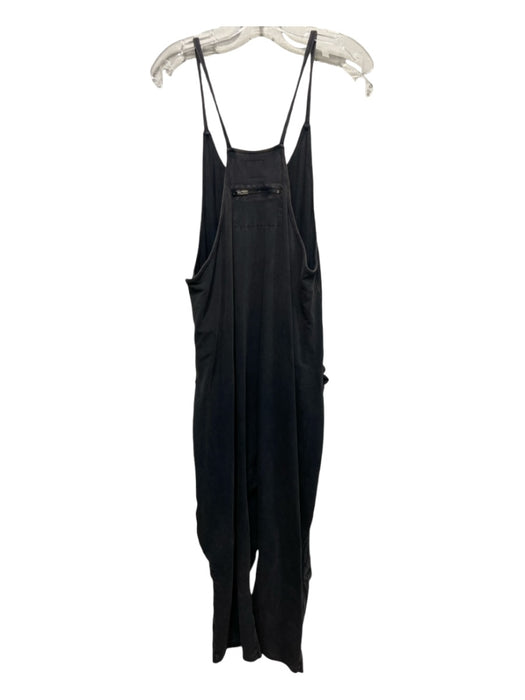 FP Movement Size L Charcoal Cotton Pockets Overall Style Oversize Jumpsuit Charcoal / L