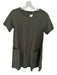 COS Size S Olive Green Cotton Short Sleeve Front Pockets Dress Olive Green / S