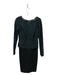 Ted Baker Size 2/M Black & DarK Green Viscose Blend Lace Overlay Dress Black & DarK Green / 2/M