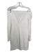Tibi Size 6 White Viscose Blend Off Shoulder Long Sleeve Mini Dress White / 6