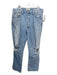 Agolde Size 30 Light Wash Cotton Denim High Rise Button Fly distressed Jeans Light Wash / 30