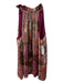 Trina Turk Size S Pink & Multi Silk Metallic Thread Ruffle Neckline Floral Top Pink & Multi / S