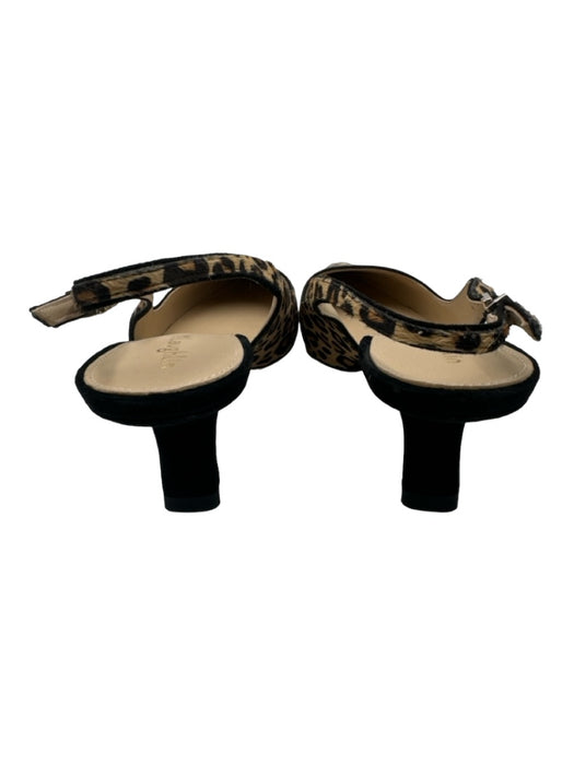J. McLaughlin Shoe Size 9.5 Tan & black Leather Pony Hair Pointed Toe Pumps Tan & black / 9.5