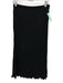 Madewell Size S Black Polyester Elastic Waist Pleats Maxi Skirt Black / S