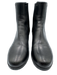 Prada Shoe Size 38 Black Leather Chelsea Stacked Heel Booties Black / 38