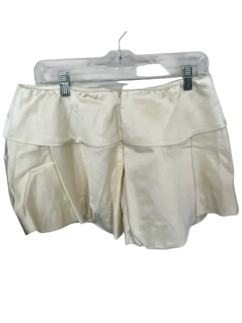 Mare Mare Size M Ivory Polyester Zip Close Shine foldover waist Skirt Ivory / M