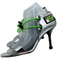 Prada Shoe Size 39 silver, black, green Patent Leather Bungee Laces Sandals silver, black, green / 39