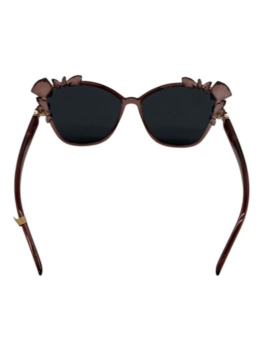 Jimmy Choo Rose Pink Acetate Faceted Crystal Embellished Oversize Sunglasses Rose Pink